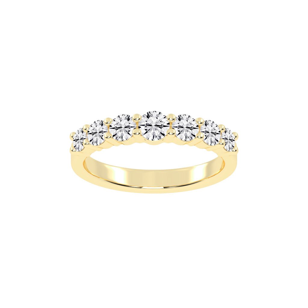 Azura Shared Prong Round Cut Lab Diamond Ring