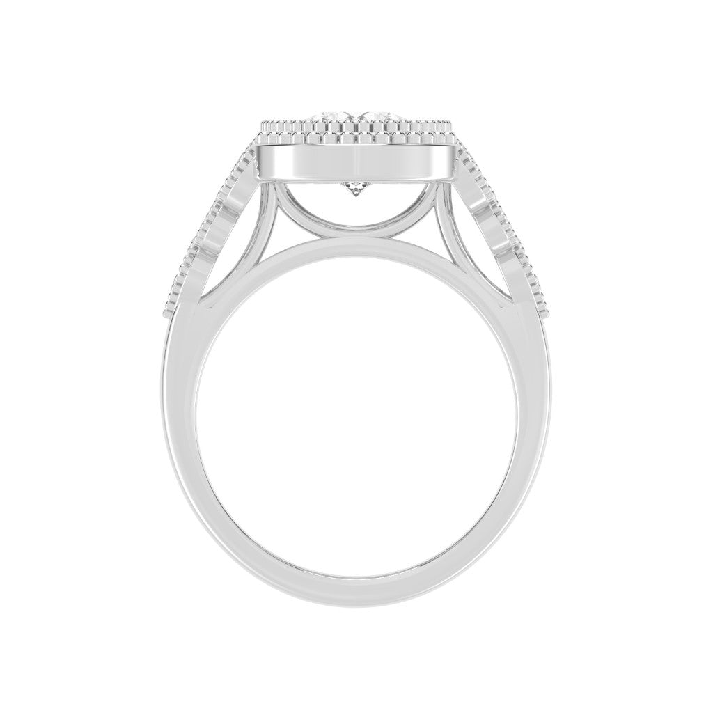 Solarya Round Cut Classic Lab Diamond Ring