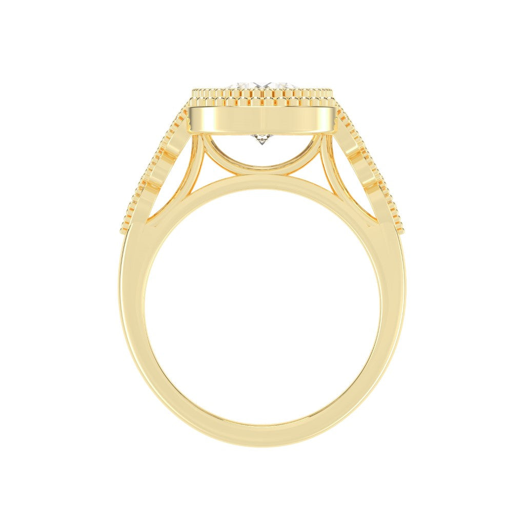 Solarya Round Cut Classic Lab Diamond Ring