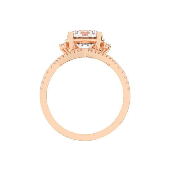 Cervaluxe Crown Style Lab Diamond Ring