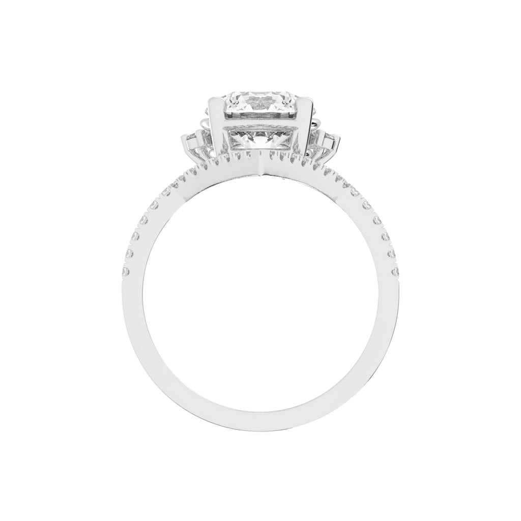 Cervaluxe Crown Style Lab Diamond Ring