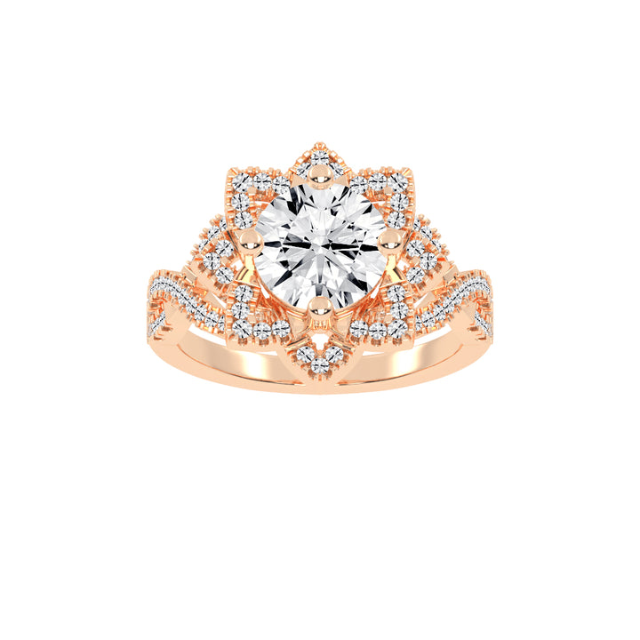 Viralora Criss- Cross Lab Diamond Ring