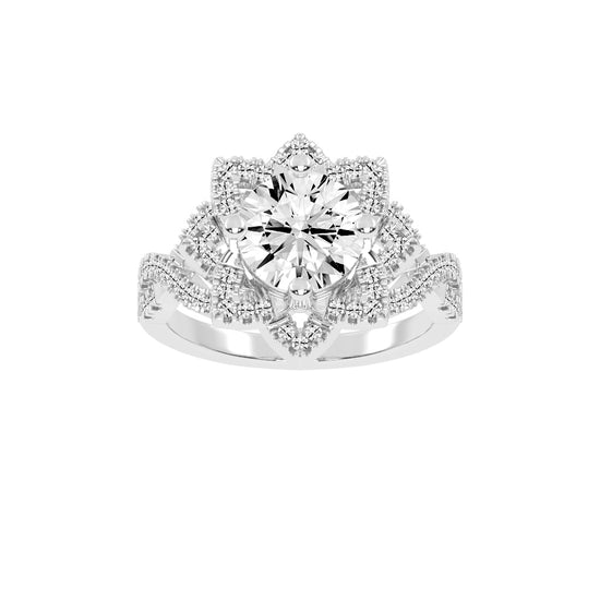 Viralora Criss- Cross Lab Diamond Ring