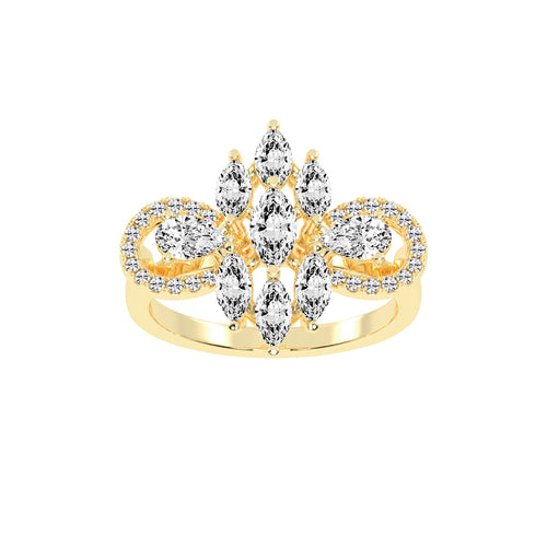Diaraelle Marquise Cut Classic Lab Diamond Ring