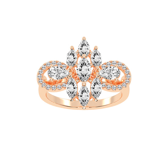Diaraelle Marquise Cut Classic Lab Diamond Ring