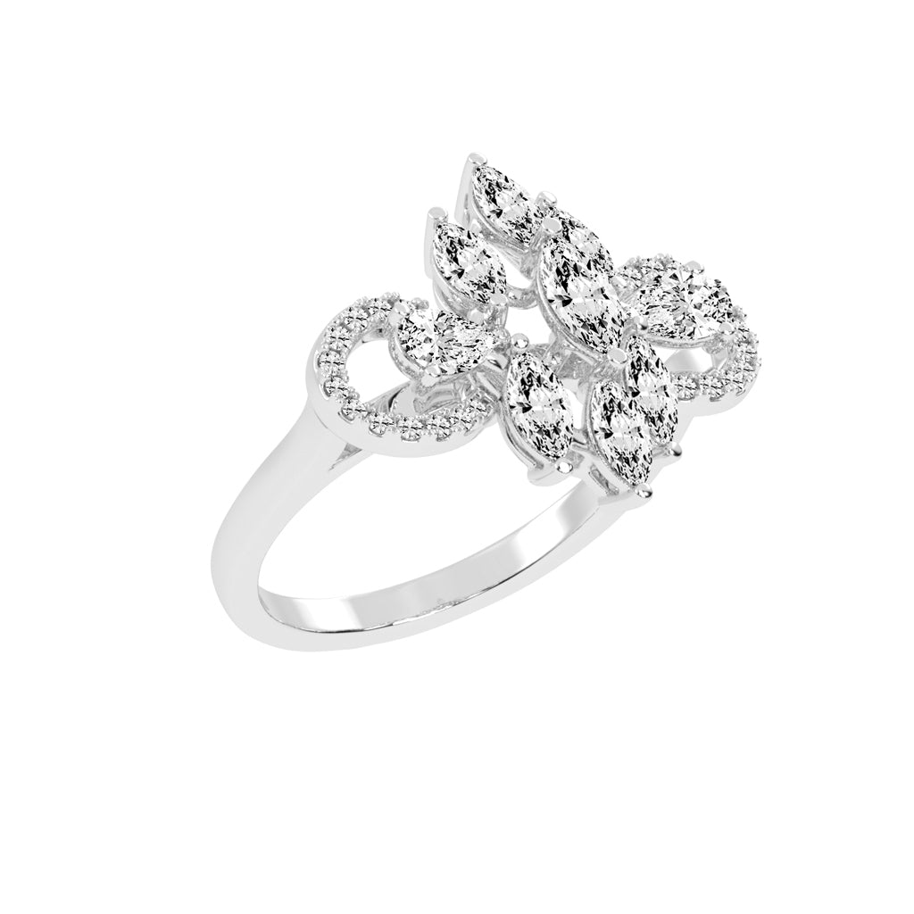 Diaraelle Marquise Cut Classic Lab Diamond Ring