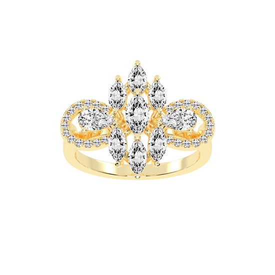 Diaraelle Marquise Cut Classic Lab Diamond Ring