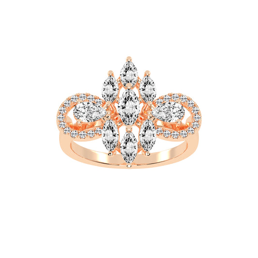 Diaraelle Marquise Cut Classic Lab Diamond Ring