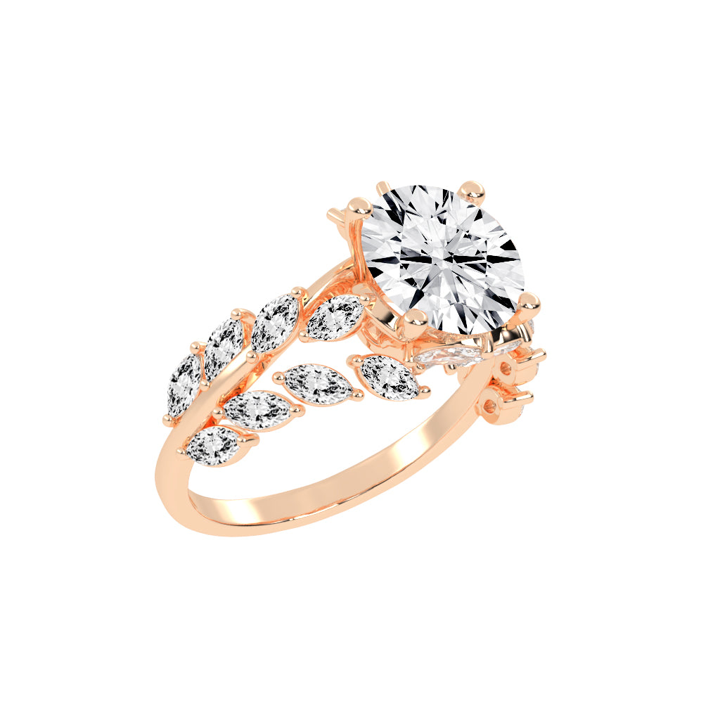 Enclaveon Bypass Round Cut Classic Lab Diamond Ring