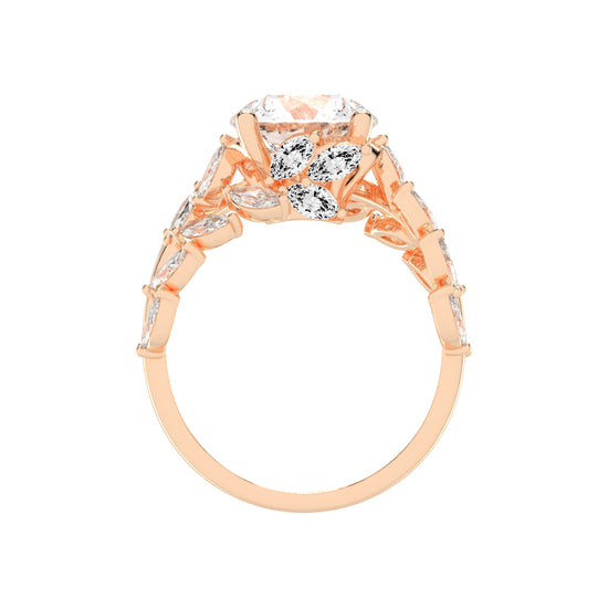 Enclaveon Bypass Round Cut Classic Lab Diamond Ring