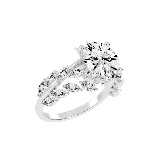 Enclaveon Bypass Round Cut Classic Lab Diamond Ring