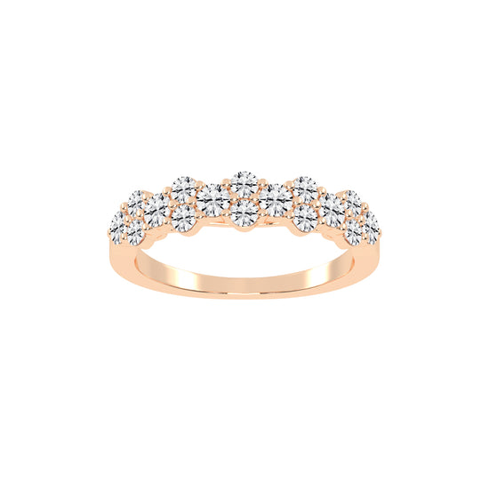 Bravia Six Prong Round Cut Eternity Lab Diamond Ring
