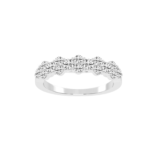Bravia Six Prong Round Cut Eternity Lab Diamond Ring