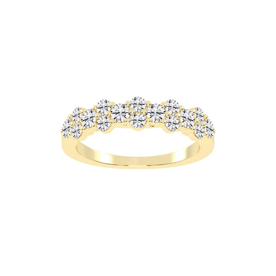Bravia Six Prong Round Cut Eternity Lab Diamond Ring