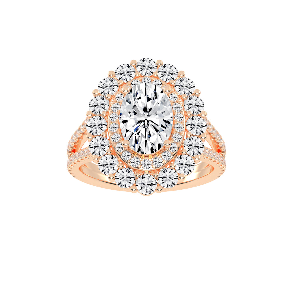 Elixara Round & Oval Cut Daimond Ring