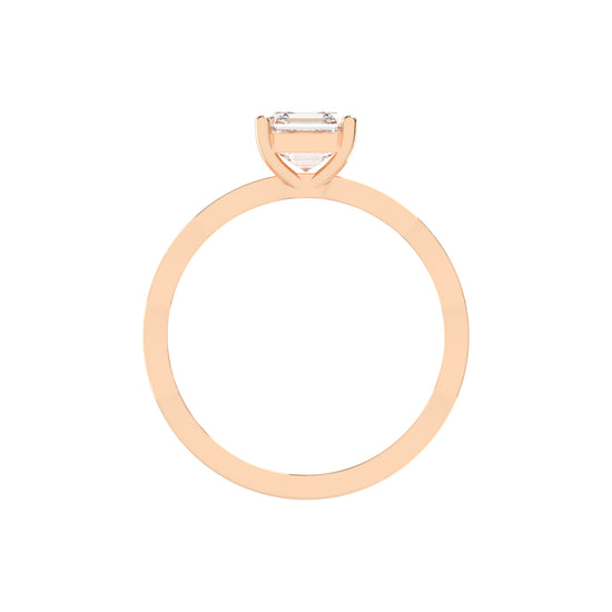 Embraceva Gizele Tapred Emerald Cut Lab Diamond Ring