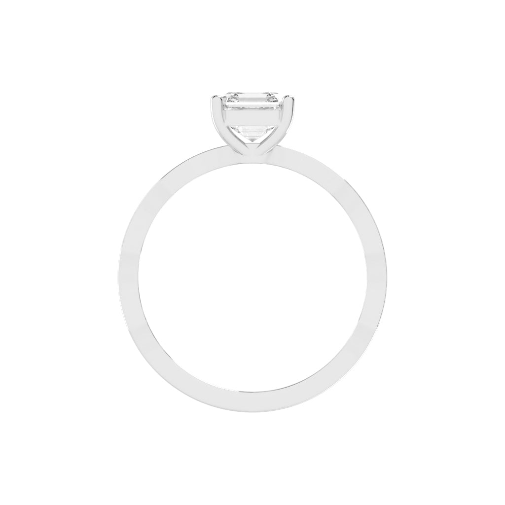 Embraceva Gizele Tapred Emerald Cut Lab Diamond Ring