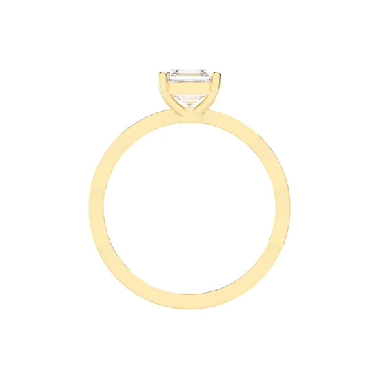 Embraceva Gizele Tapred Emerald Cut Lab Diamond Ring
