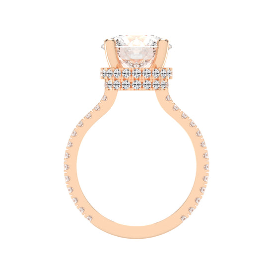 Harmonis Round Cut Engagement Lab Diamond Ring