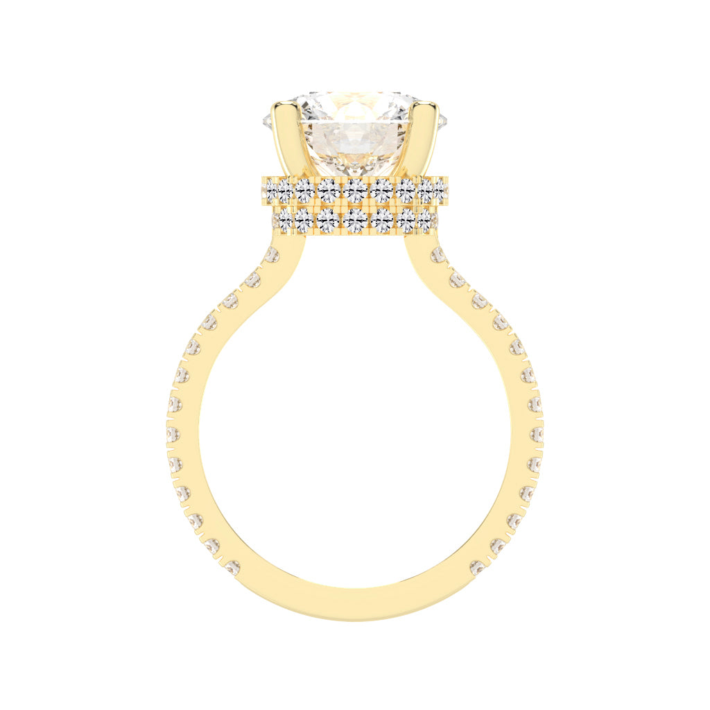 Harmonis Round Cut Engagement Lab Diamond Ring