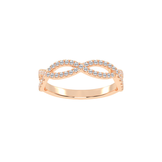 Veritas Round Cut Infinity Eternity Lab Diamond Ring