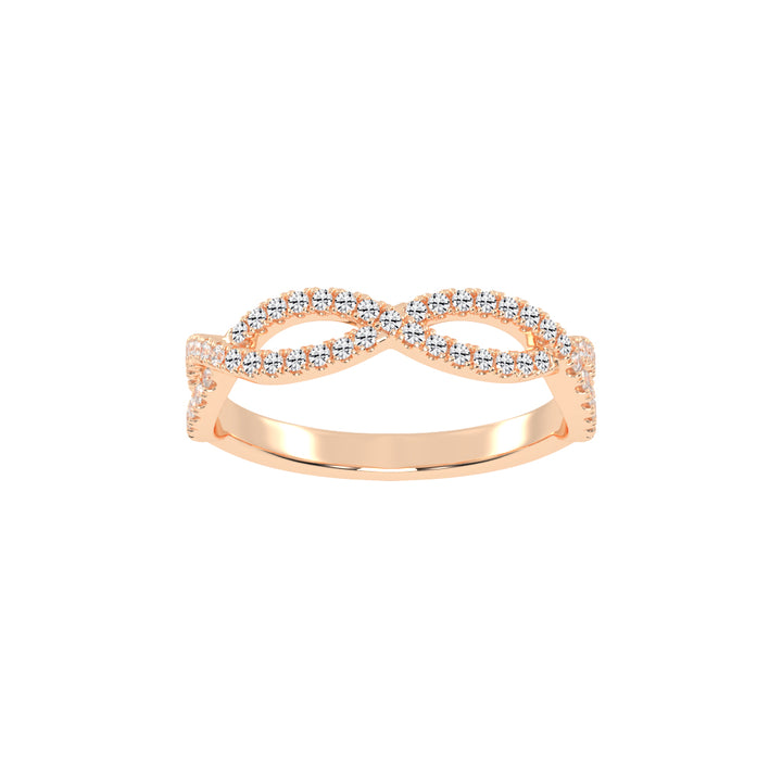 Veritas Round Cut Infinity Eternity Lab Diamond Ring