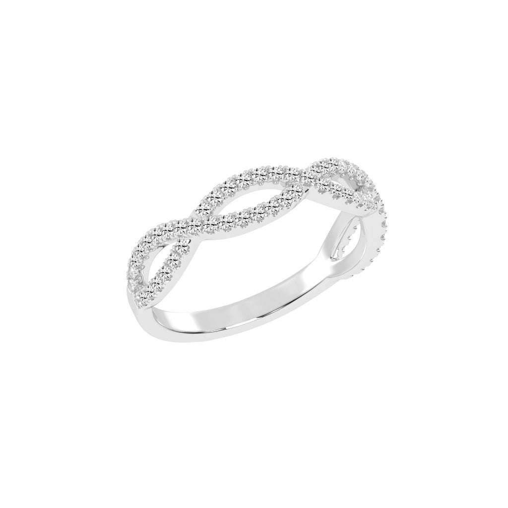 Veritas Round Cut Infinity Eternity Lab Diamond Ring