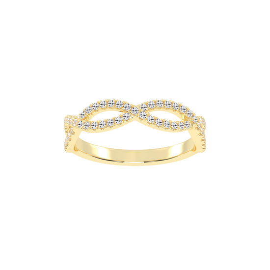 Veritas Round Cut Infinity Eternity Lab Diamond Ring