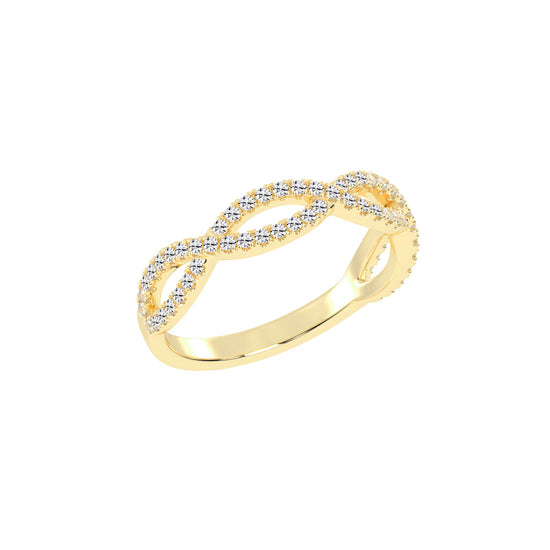 Veritas Round Cut Infinity Eternity Lab Diamond Ring