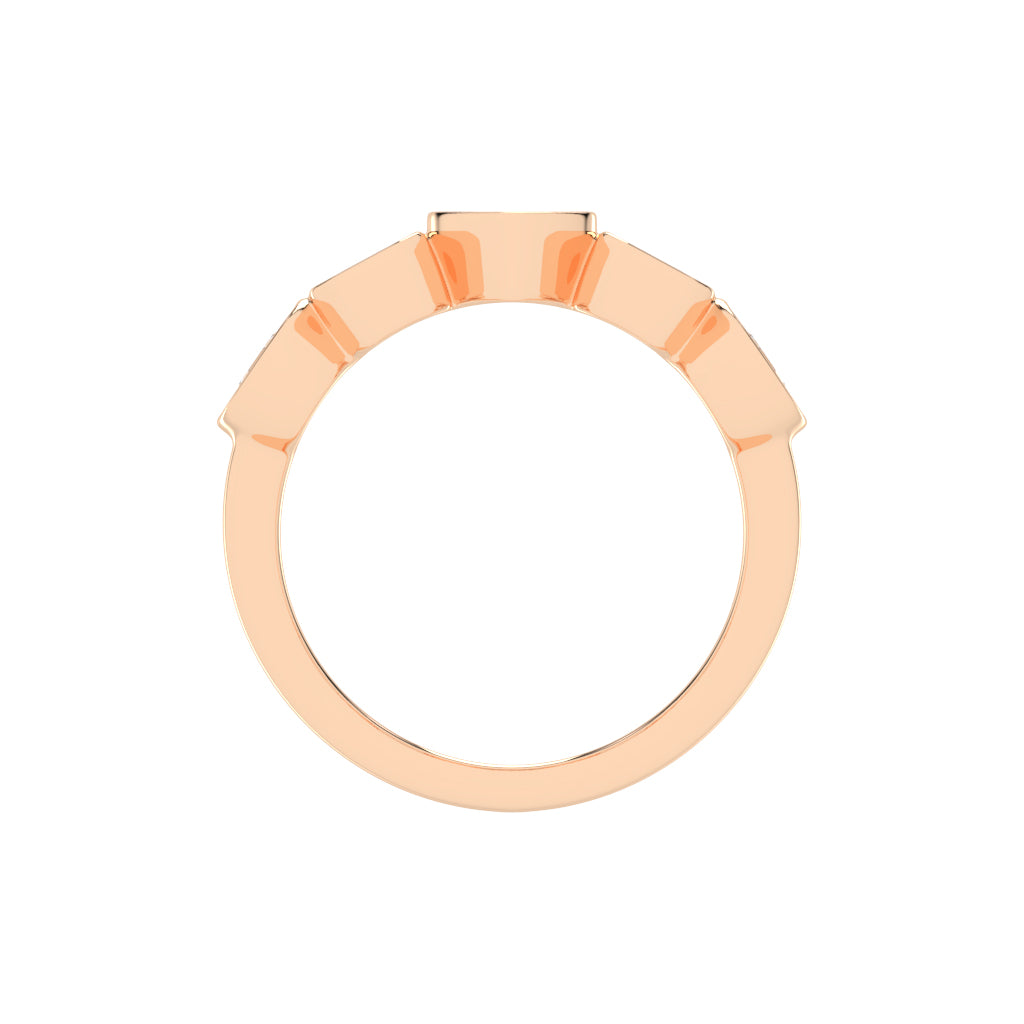 Bezel Set Multi-Shape Band