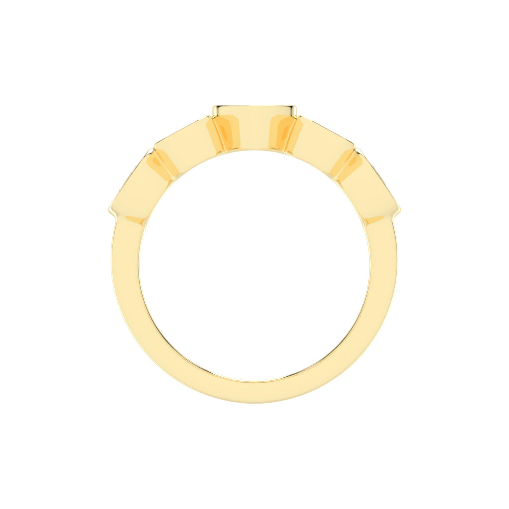 Bezel Set Multi-Shape Band