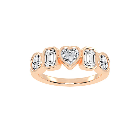 Bezel Set MultiShape Band