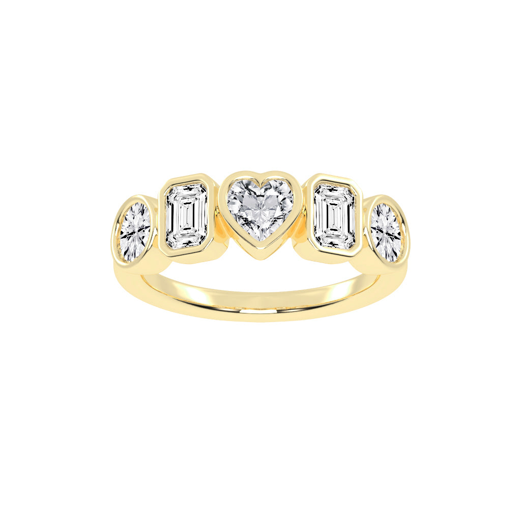 Bezel Set MultiShape Band