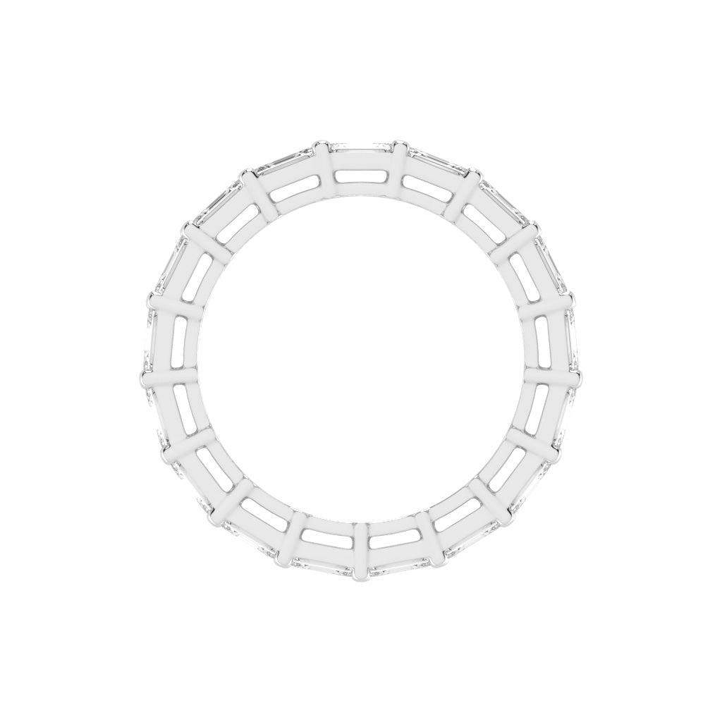 Multi-Row Emerald Cut Eternity Band