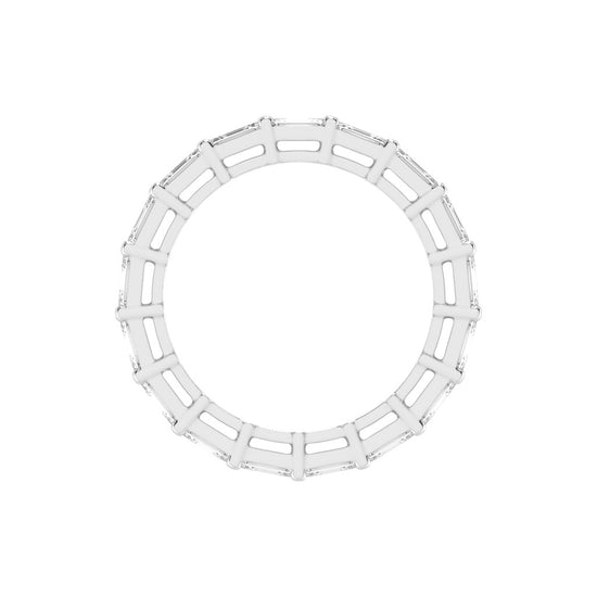 Multi-Row Emerald Cut Eternity Band
