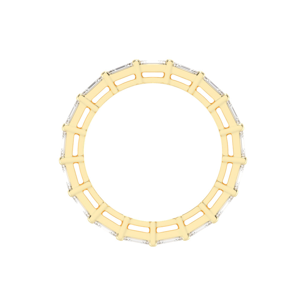 Multi-Row Emerald Cut Eternity Band