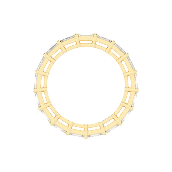 Multi-Row Emerald Cut Eternity Band