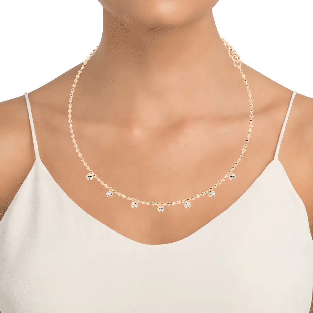 Stellar Drops Diamond Necklace