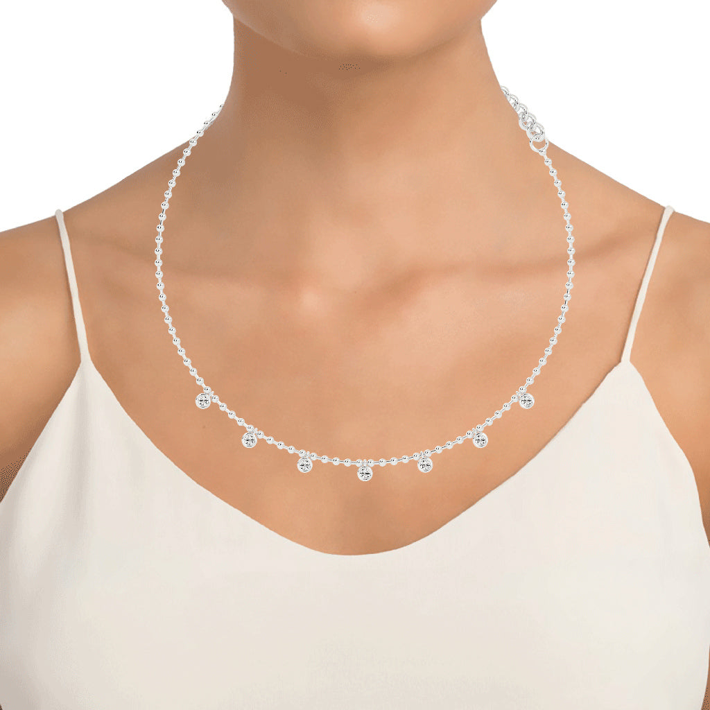 Stellar Drops Diamond Necklace