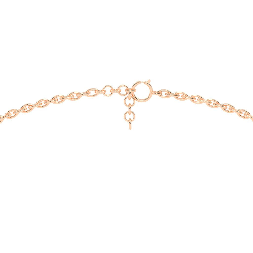 1.5Ct Round Shape Rose Gold Solitaire Pendants