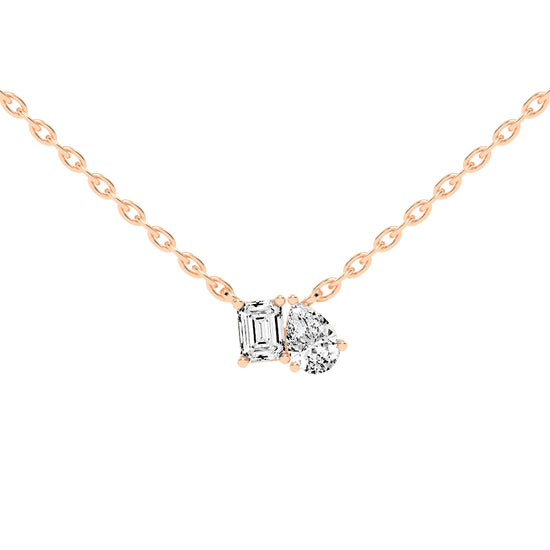 Yara Friendly Pear Cut Fancy Lab Diamond Pendant
