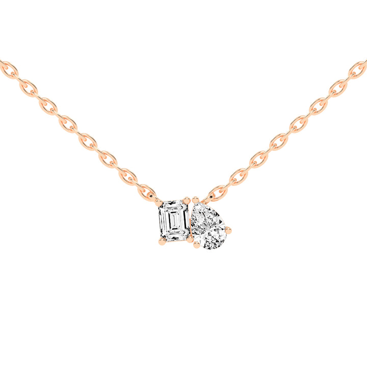 Yara Friendly Pear Cut Fancy Lab Diamond Pendant