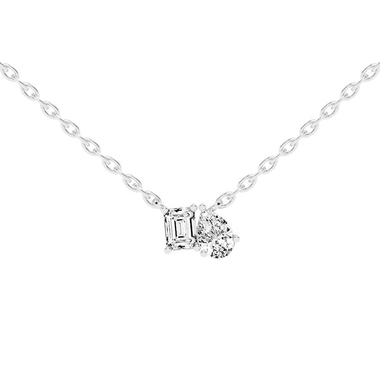 Yara Friendly Pear Cut Fancy Lab Diamond Pendant