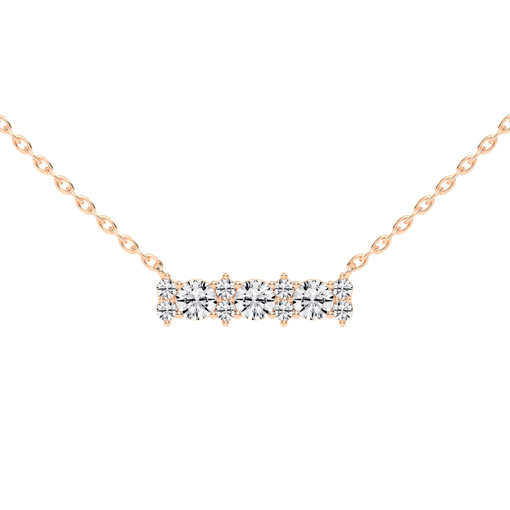 Kendra 2Ct Round Cut Fancy Lab Diamond Pendant