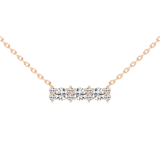 Kendra 2Ct Round Cut Fancy Lab Diamond Pendant
