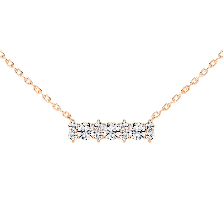 Kendra 2Ct Round Cut Fancy Lab Diamond Pendant