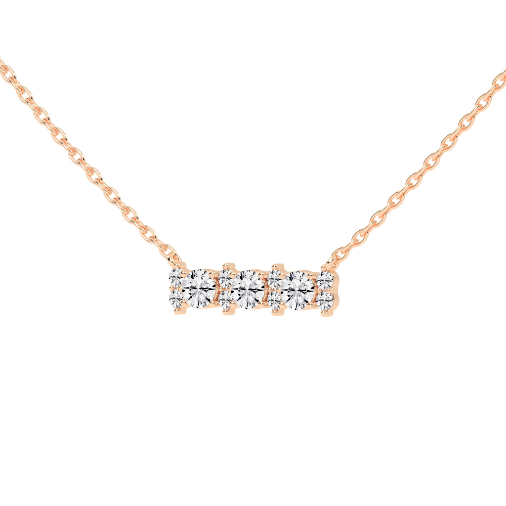 Kendra 2Ct Round Cut Fancy Lab Diamond Pendant