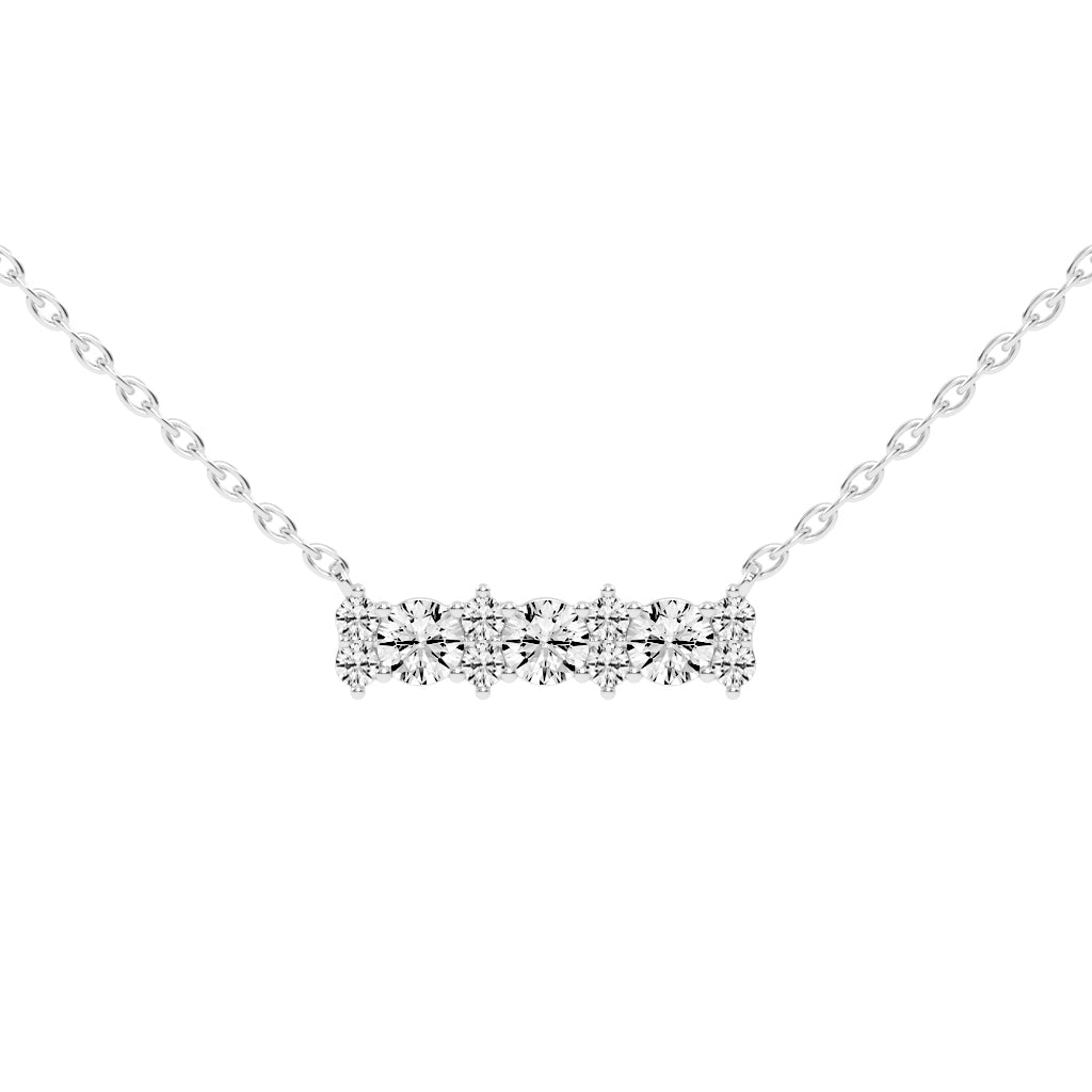 Kendra 2Ct Round Cut Fancy Lab Diamond Pendant