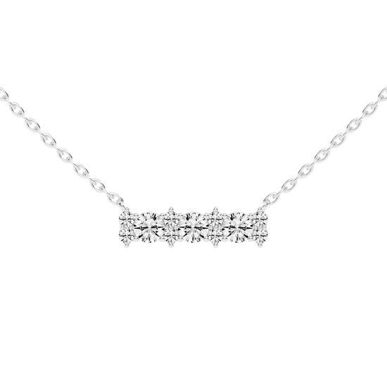 Kendra 2Ct Round Cut Fancy Lab Diamond Pendant