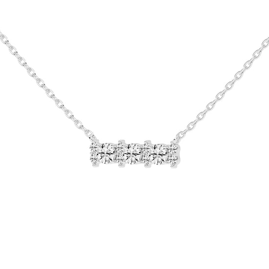 Kendra 2Ct Round Cut Fancy Lab Diamond Pendant